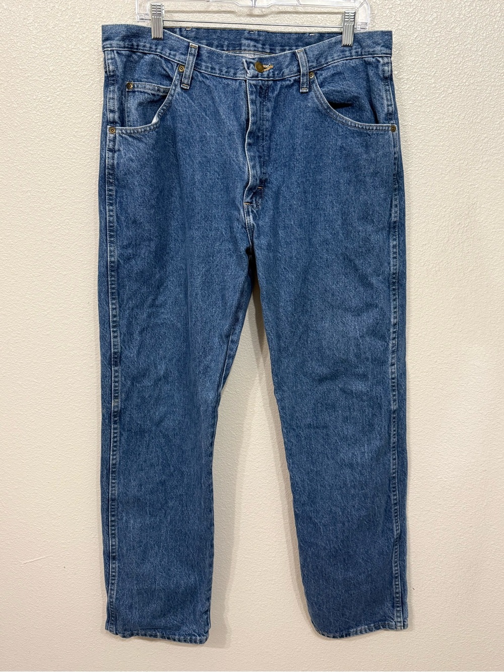 Wrangler Premium Regular Fit Medium Wash Jeans 36x32
